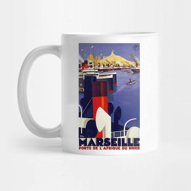 Vintage Travel Poster Marseille France by vintagetreasure